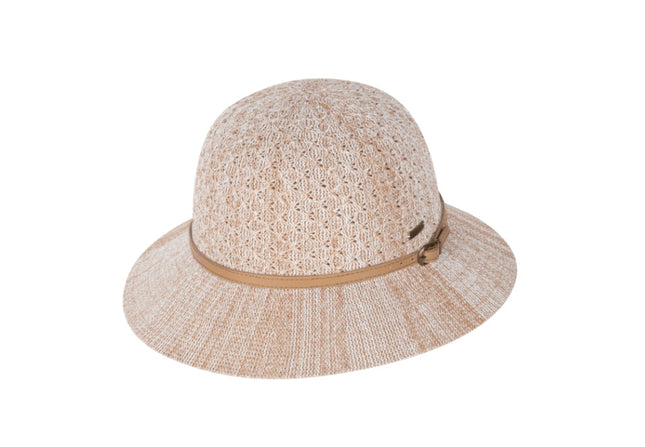 Cassie Short Brim Bucket Hat Natural One Size