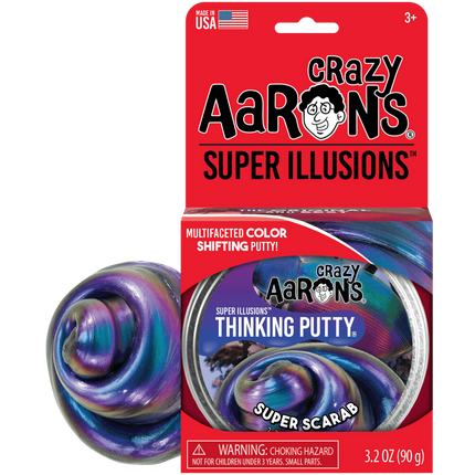 Crazy Aarons Thinking Putty Super Scarab Super Illusions 90G