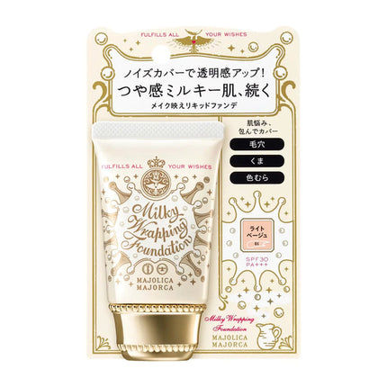 Shiseido Majolica Majorca Milky Wrapping Foundation SPF30 PA+++ 00 Pink Beige Little Peony 30G