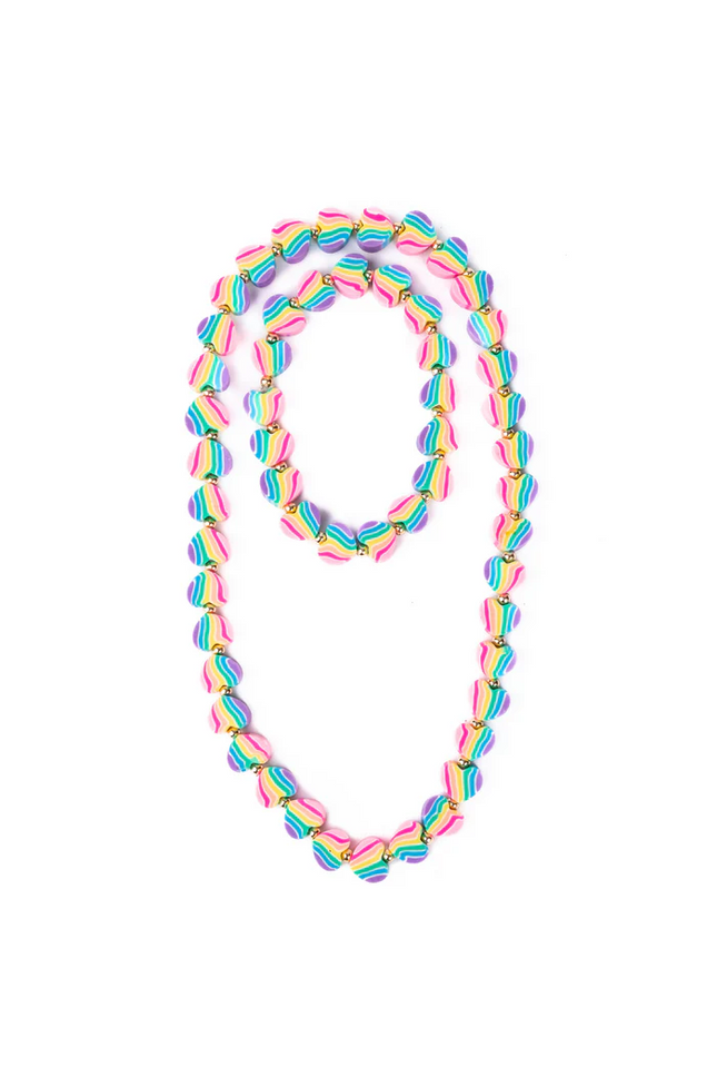 Creative Education of Canada Heart of Many Colours Necklace and Bracelet Set