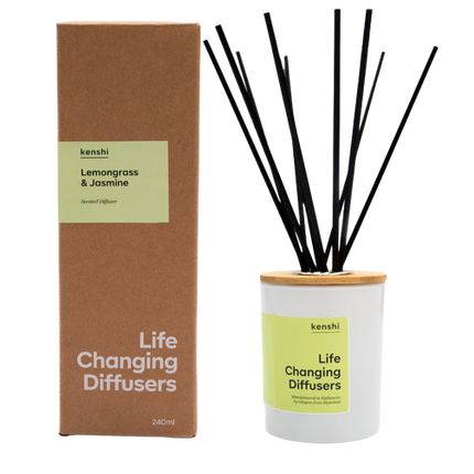 Kenshi Signature Reed Diffuser Lemongrass And Jasmine