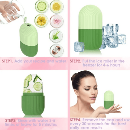 Silicone Ice Face Roller Massager - OhYouLuckyDuck.com.au