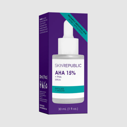 Skin Republic AHA Serum 15% 30ml - OhYouLuckyDuck.com.au