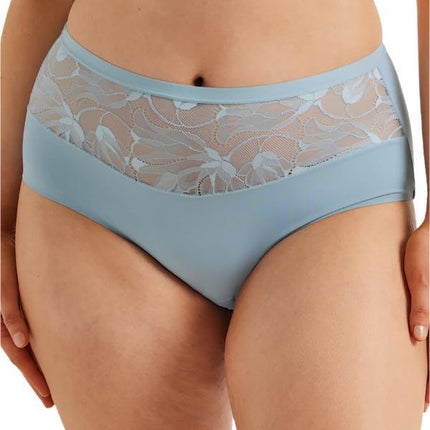Kayser Smooth All Over Lace Full Brief - Winter Sky - OhYouLuckyDuck.com.au