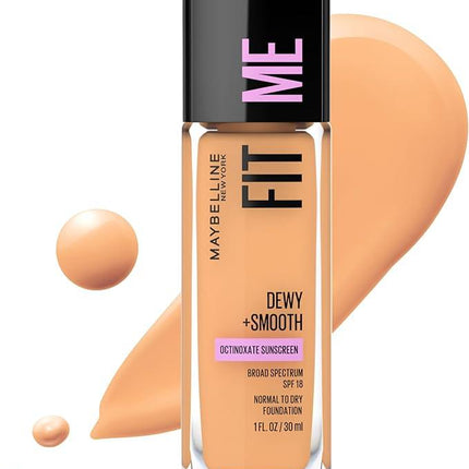 Maybelline New York Fit Me Dewy and Smooth Luminous Foundation - 228 Soft Tan 30mL - OhYouLuckyDuck.com.au