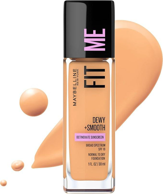Maybelline New York Fit Me Dewy and Smooth Luminous Foundation - 228 Soft Tan 30mL - OhYouLuckyDuck.com.au
