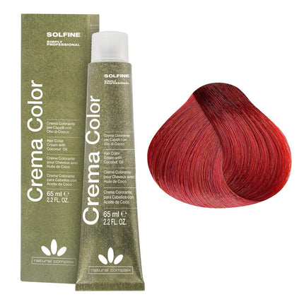 Solfine Crema Colour Permanent Hair Colour 6RS Scarlet Copper 65mL