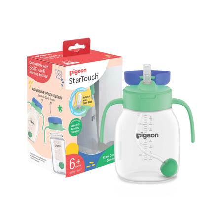 Pigeon StarTouch Straw Cup With Gravity Ball Mint To Be 250ML