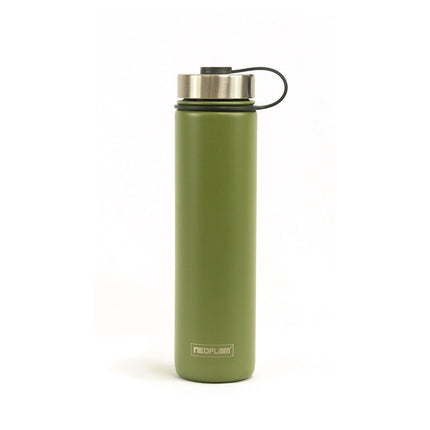 Slim Reusable Flat Water Bottle Green 450ML