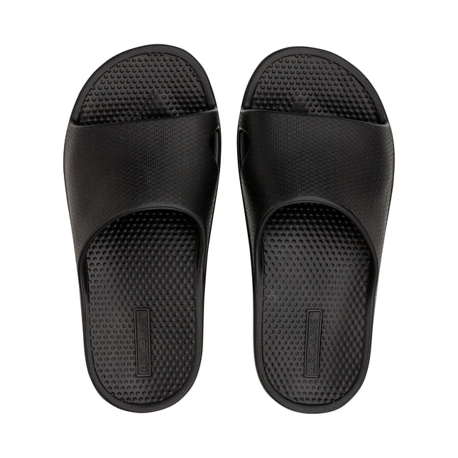 Archline Rebound Orthotic Slides  Black Size 38