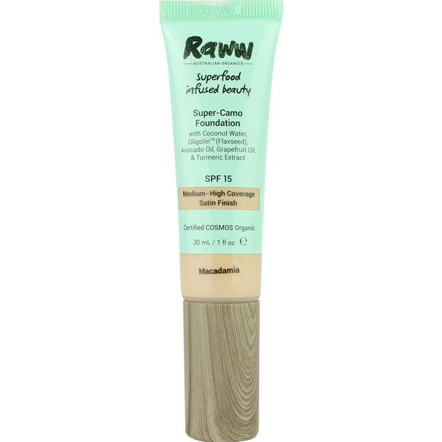 Raww Superfood Camouflage Foundation Macadamia - OhYouLuckyDuck.com.au