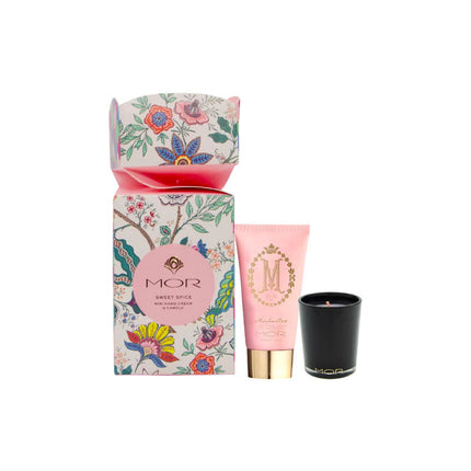 MOR Festive Gifting Bazaar Sweet Spice Mini Hand Cream & Candle 2pc - OhYouLuckyDuck.com.au