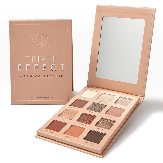 Thin Lizzy Triple Effect Eyeshadow Palette Warm - OhYouLuckyDuck.com.au