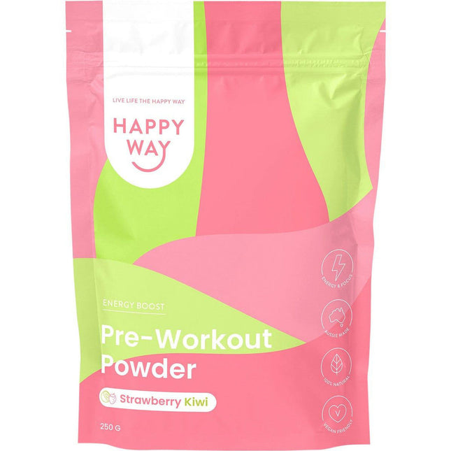 Happy Way Pre Workout Strawberry Kiwi 250G