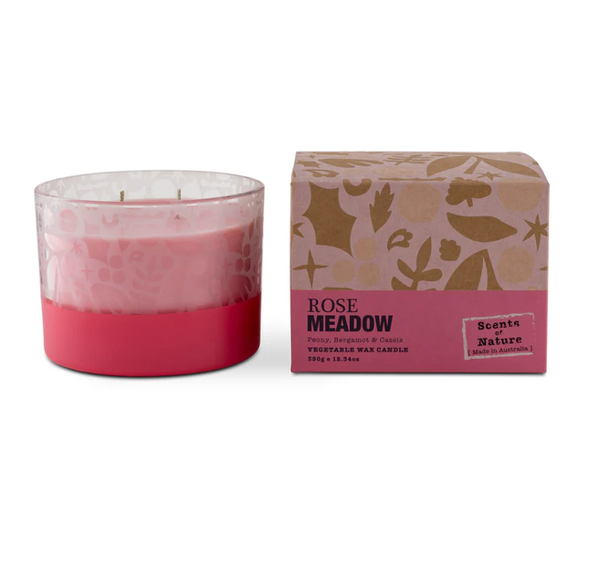 Tilley Scents of Nature Rose Meadow Candle - OhYouLuckyDuck.com.au