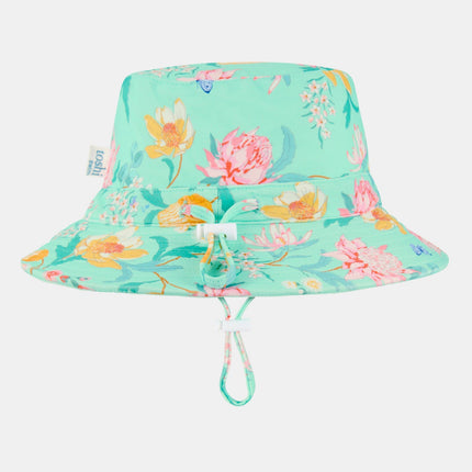 Toshi Swim Hat Waratah Mint UPF 50 Plus Sun Protection S