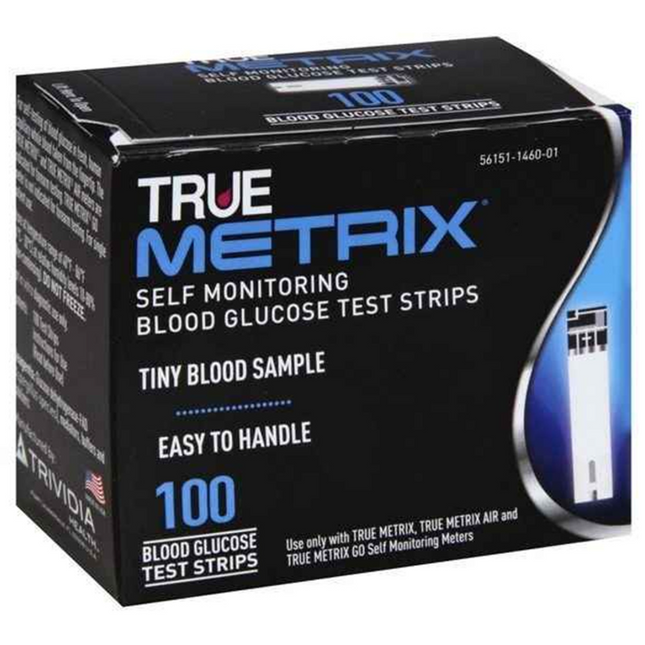 True Metrix Blood Glucose Test Strips x100 - OhYouLuckyDuck.com.au