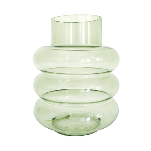 Tommy Ring Glass Vase Sage 22CM