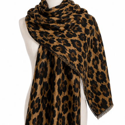 Essence Leopard Print Fashion Scarf