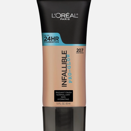 L'OrÃ©al Paris Infallible Pro Glow Foundation 207 Sand Beige 30 mL