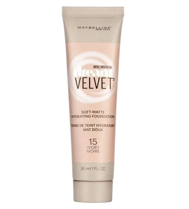 Maybelline Dream Velvet Soft Matte Hydrating Foundation 15 Ivory 30ML