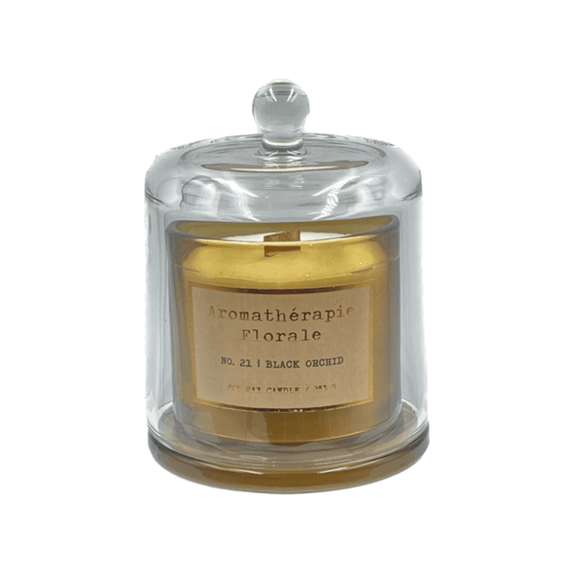 Le Desirede Black Orchid - Aromathérapie Florale Soy Candle - OhYouLuckyDuck.com.au