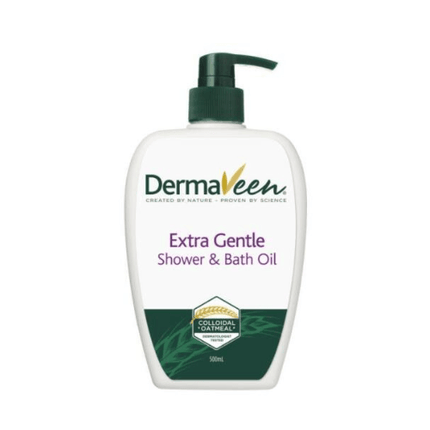 DermaVeen Extra Gentle Shower and Bath Oil - 500ml - OhYouLuckyDuck.com.au