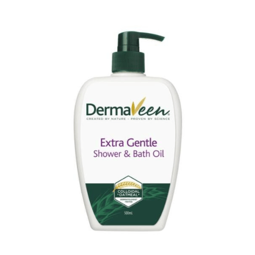 DermaVeen Extra Gentle Shower and Bath Oil - 500ml - OhYouLuckyDuck.com.au