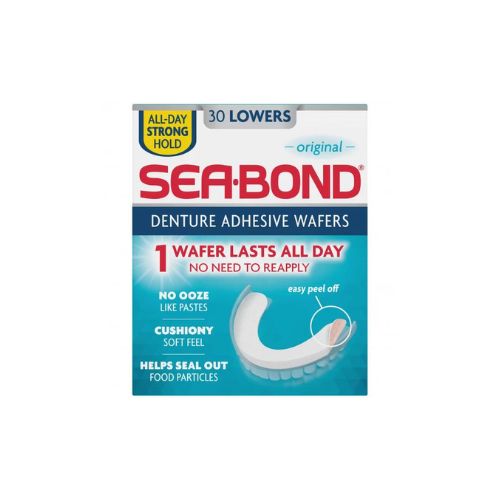 Sea Bond Denture Adhesive Wafers Original Lower 30 Pack - OhYouLuckyDuck.com.au