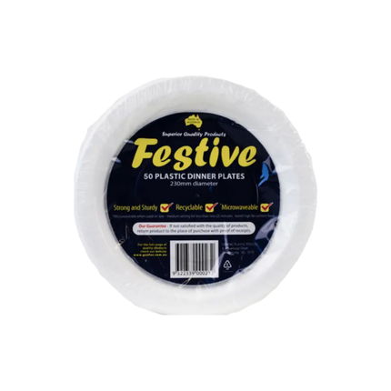 Festive Plates Dinner 9" 50pack