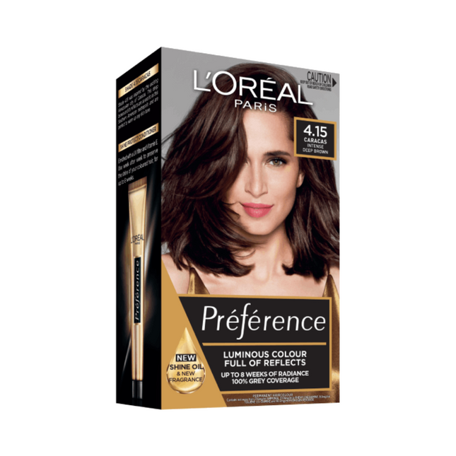 L'Oreal Paris Preference Caracas 4.15 Intense Deep Brown - OhYouLuckyDuck.com.au