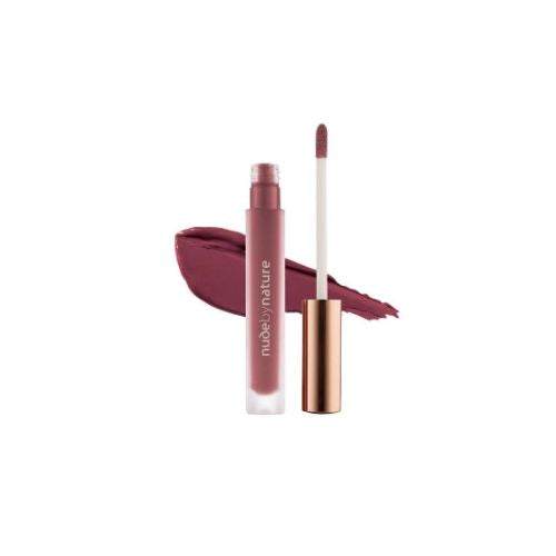 Nude by Nature Satin Liquid Lipstick 09 Rich Plum - OhYouLuckyDuck.com.au