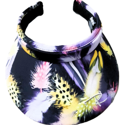 Radicool Feather Black Sun Visor for Sports and Outdoor Activities