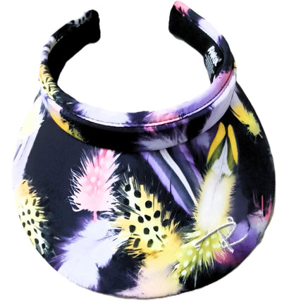 Radicool Feather Black Sun Visor for Sports and Outdoor Activities