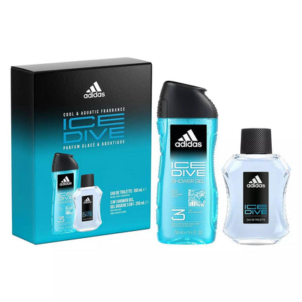 Adidas Ice Dive EDT 100 ml + SG 250 ml - OhYouLuckyDuck.com.au