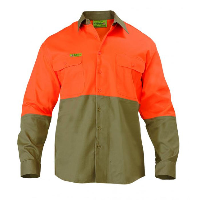 Bisley Hi Vis Two Tone Insect Protection Long Sleeve Shirt VRS6267
