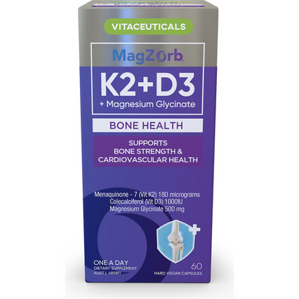 Vitaceuticals Magzorb K2 and D3 60 Capsules