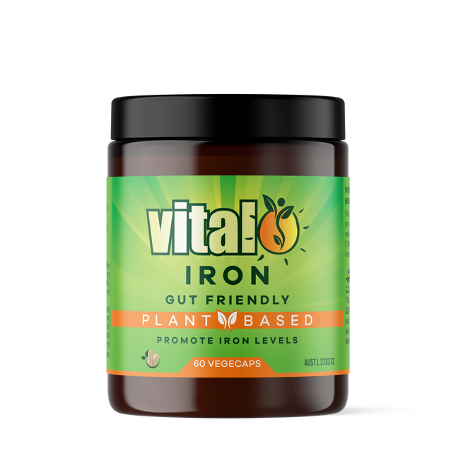 Vital Plant Based Iron Supplement 60 Vegecaps - OhYouLuckyDuck.com.au