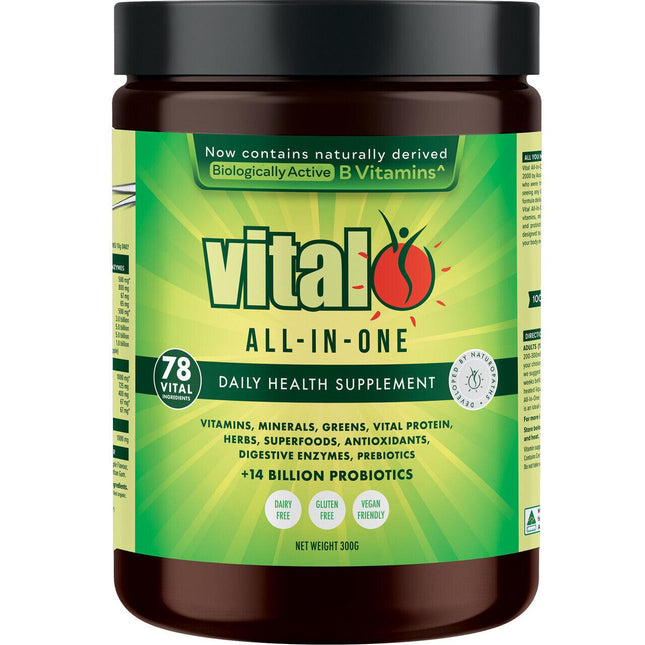 Vital Greens All-In-One Powder 300g - OhYouLuckyDuck.com.au