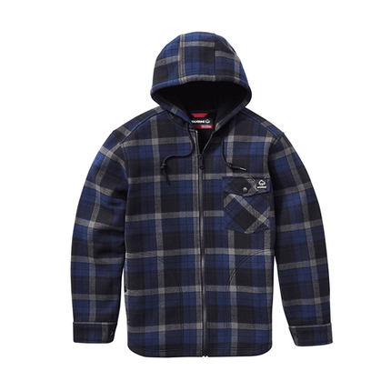 Wolverine Bucksaw Hooded Sherpa New Navy Plaid