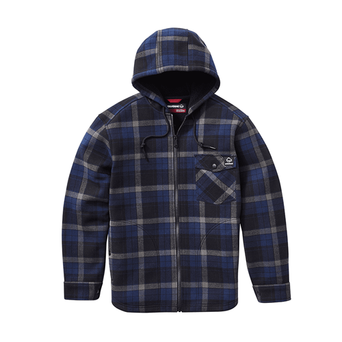 Wolverine Bucksaw Hooded Sherpa New Navy Plaid