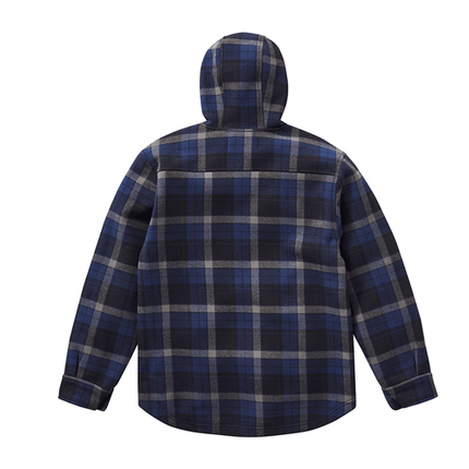 Wolverine Bucksaw Hooded Sherpa New Navy Plaid