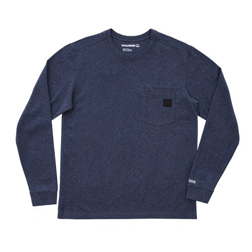 Wolverine Guardian Cotton L/S Tee Light Blue Heather