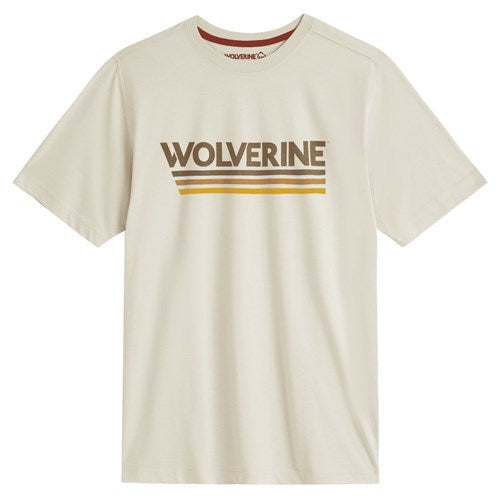 Wolverine Classic S/S Stripes Graphic Tee Stone