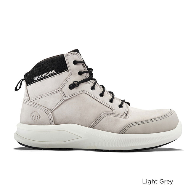 Wolverine ShiftPlus DuraSpring LX Zip Side Boot Light Grey