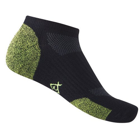 WickTX Coolmax Ankle Socks WT4920 HiVis Yellow Black
