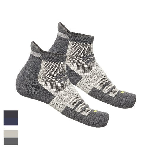 WickTX Moisture Wicking 2x Pack Ankle Coal Marle/Light Grey