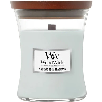 WoodWick Medium Candle Sagewood & Seagrass
