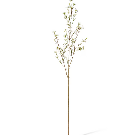 Wax Flower Spray White 20X5X79Cm
