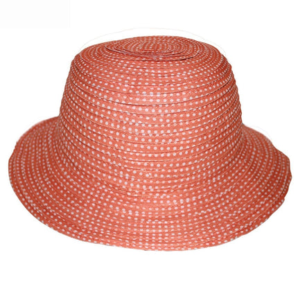 Rigon Headwear Cassie Reversible Bucket Hat for Kids Orange and White 52CM